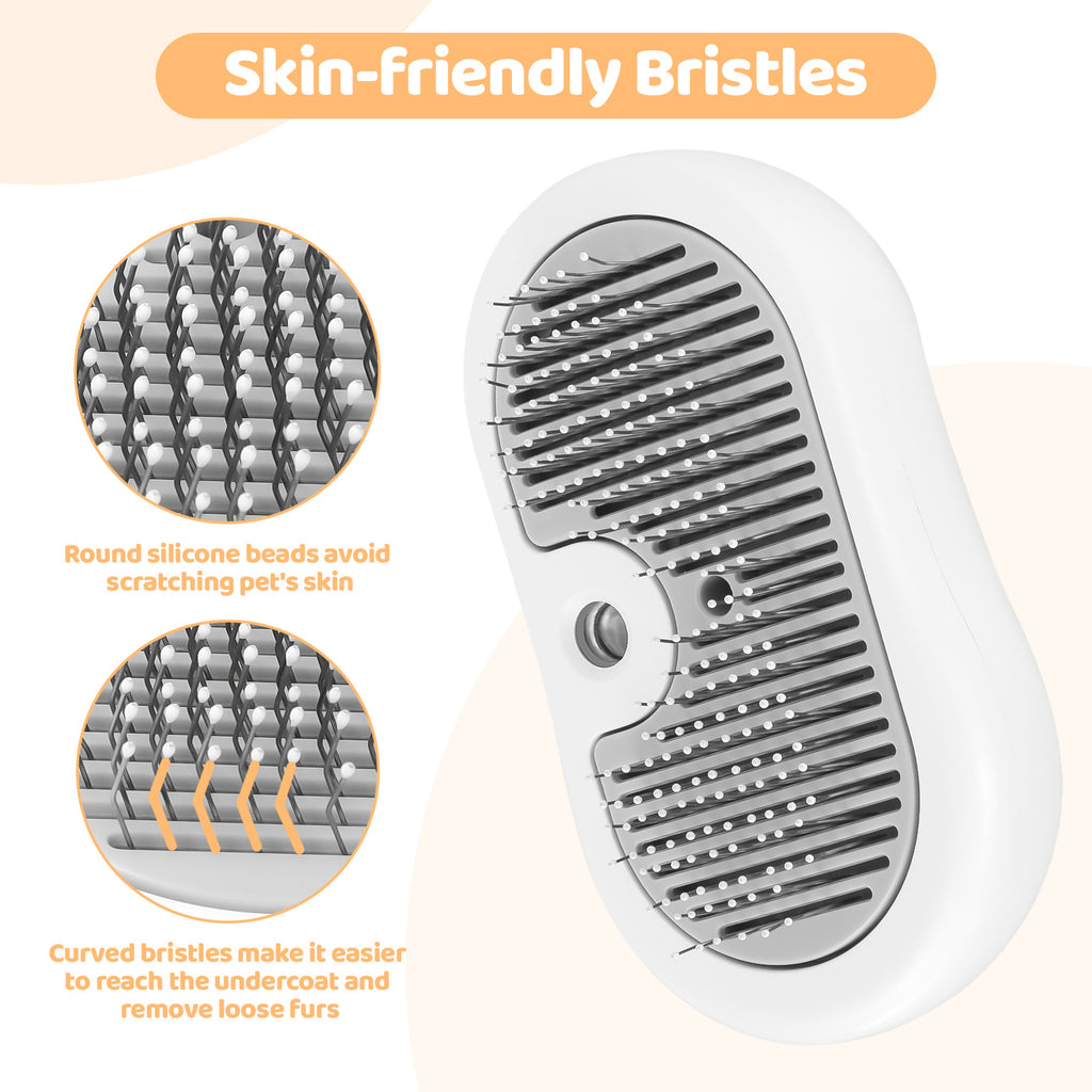 Close-up of steam brush bristles